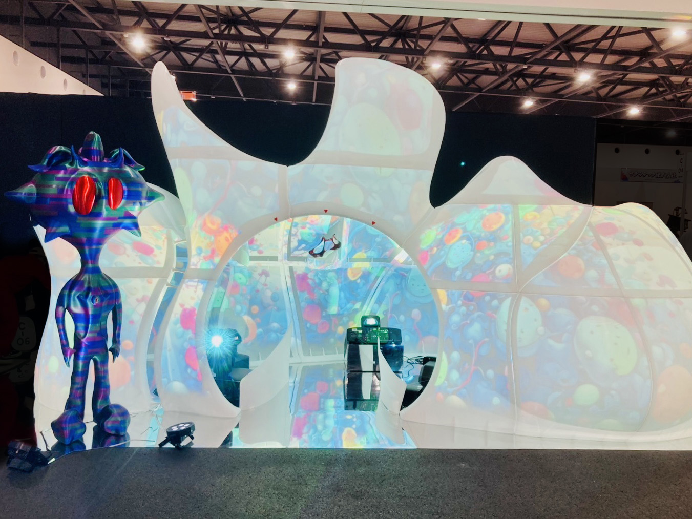 3Dプリンター製ブース外観