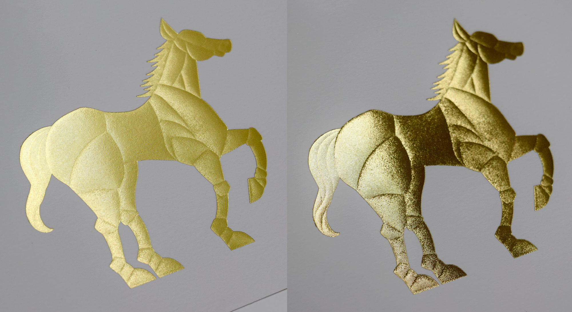 箔色違いの試作品
