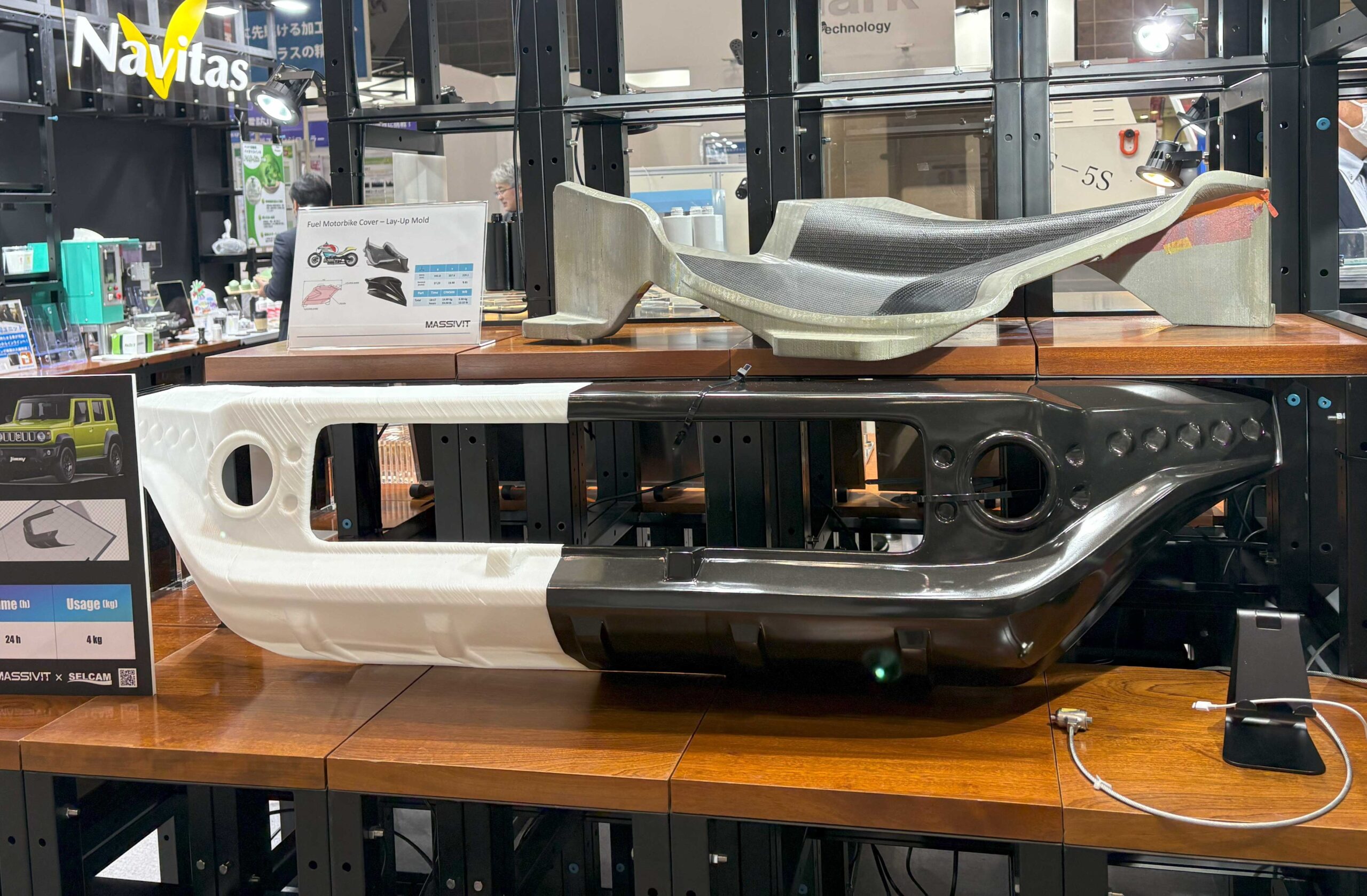 3Dプリンター造形品 Massivit1000-G製 ジムニーシエラのバンパーモックアップ