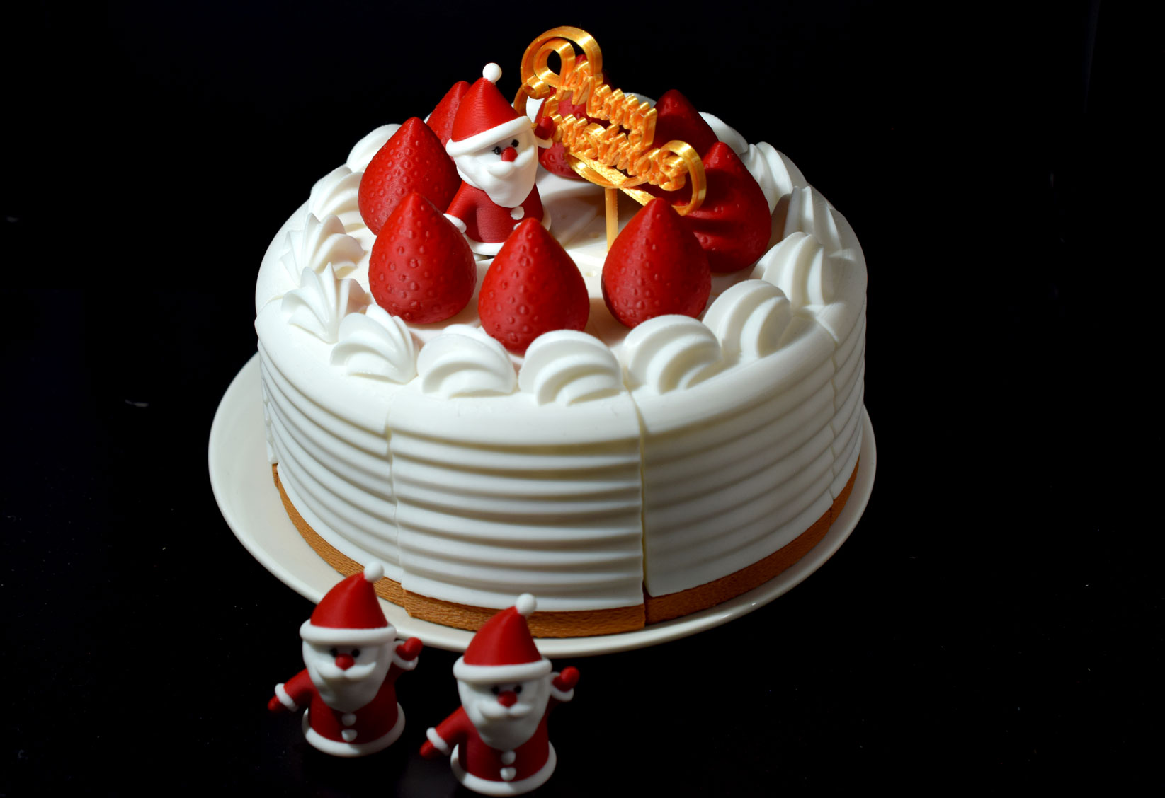 3DP製クリスマスケーキ