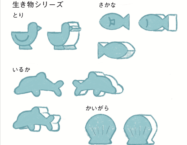 入浴剤のアイデアデザインが